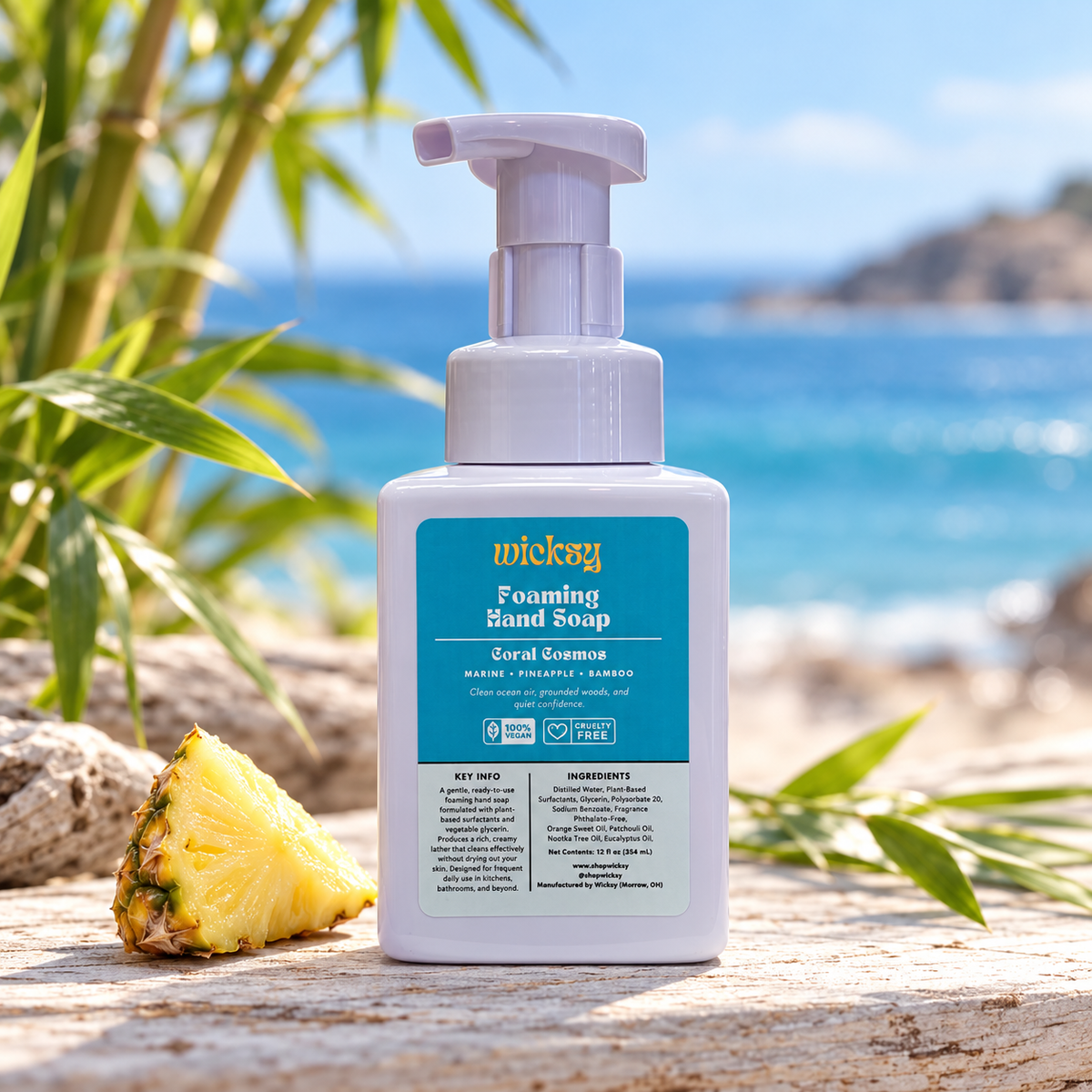 Coral Cosmos Foaming Hand Soap by Wicksy, photo 3