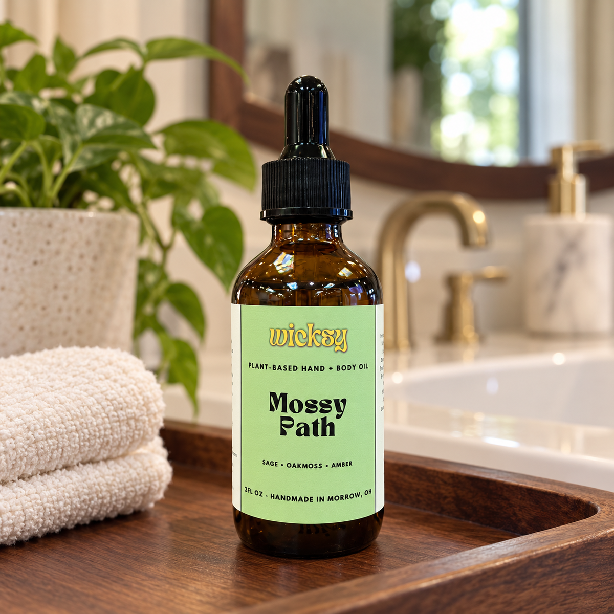 Mossy Path Hand & Body Oil by Wicksy, photo 5