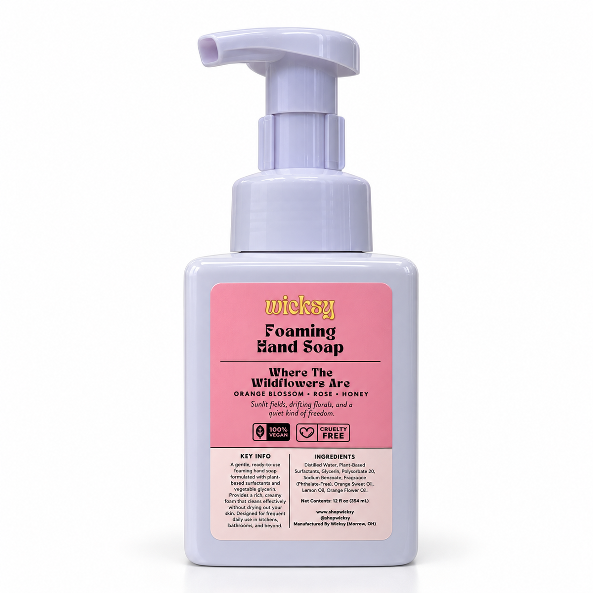 Where The Wildflowers Are Foaming Hand Soap by Wicksy