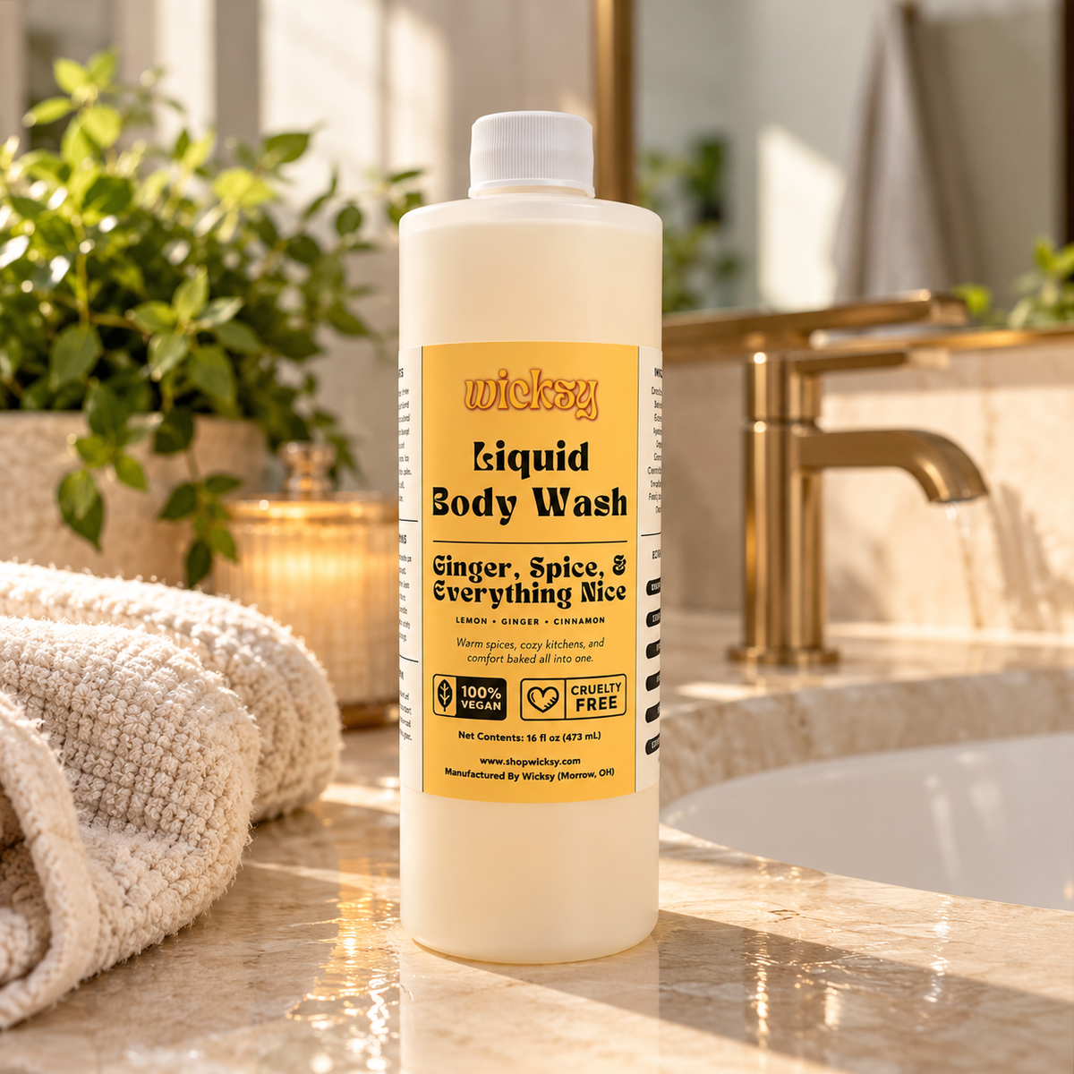 Ginger, Spice, & Everything Nice Body Wash by Wicksy, photo 4