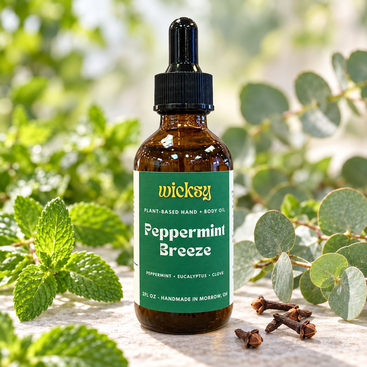 Peppermint Breeze Hand & Body Oil by Wicksy, photo 4