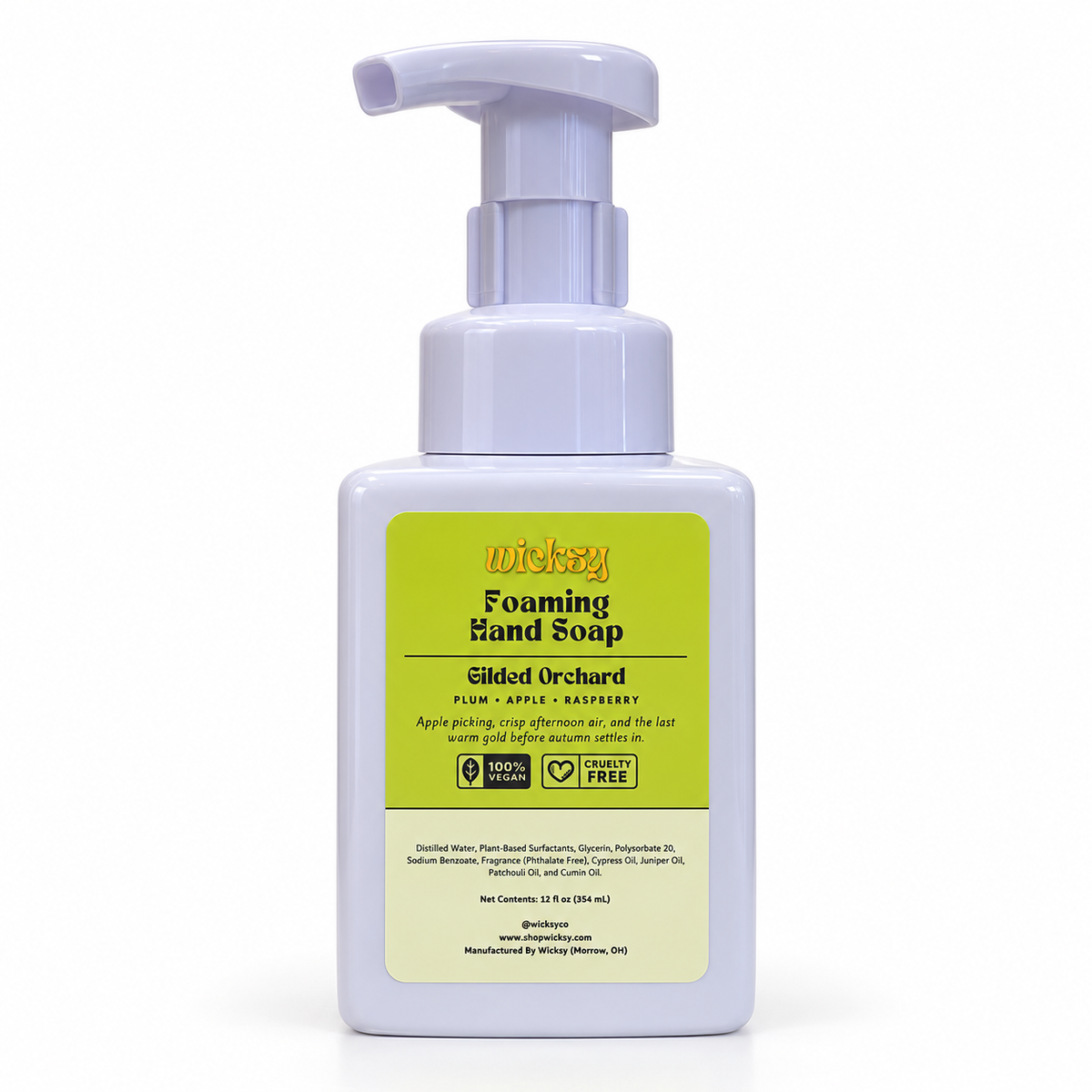 Gilded Orchard Foaming Hand Soap by Wicksy