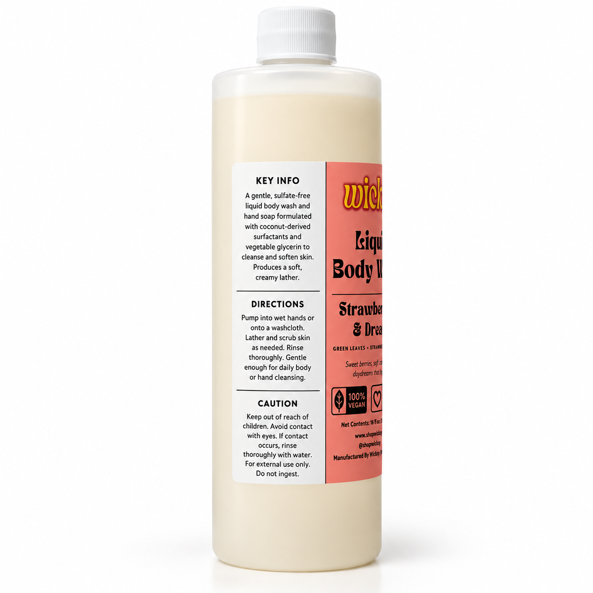 Strawberries & Dream Body Wash by Wicksy, photo 2