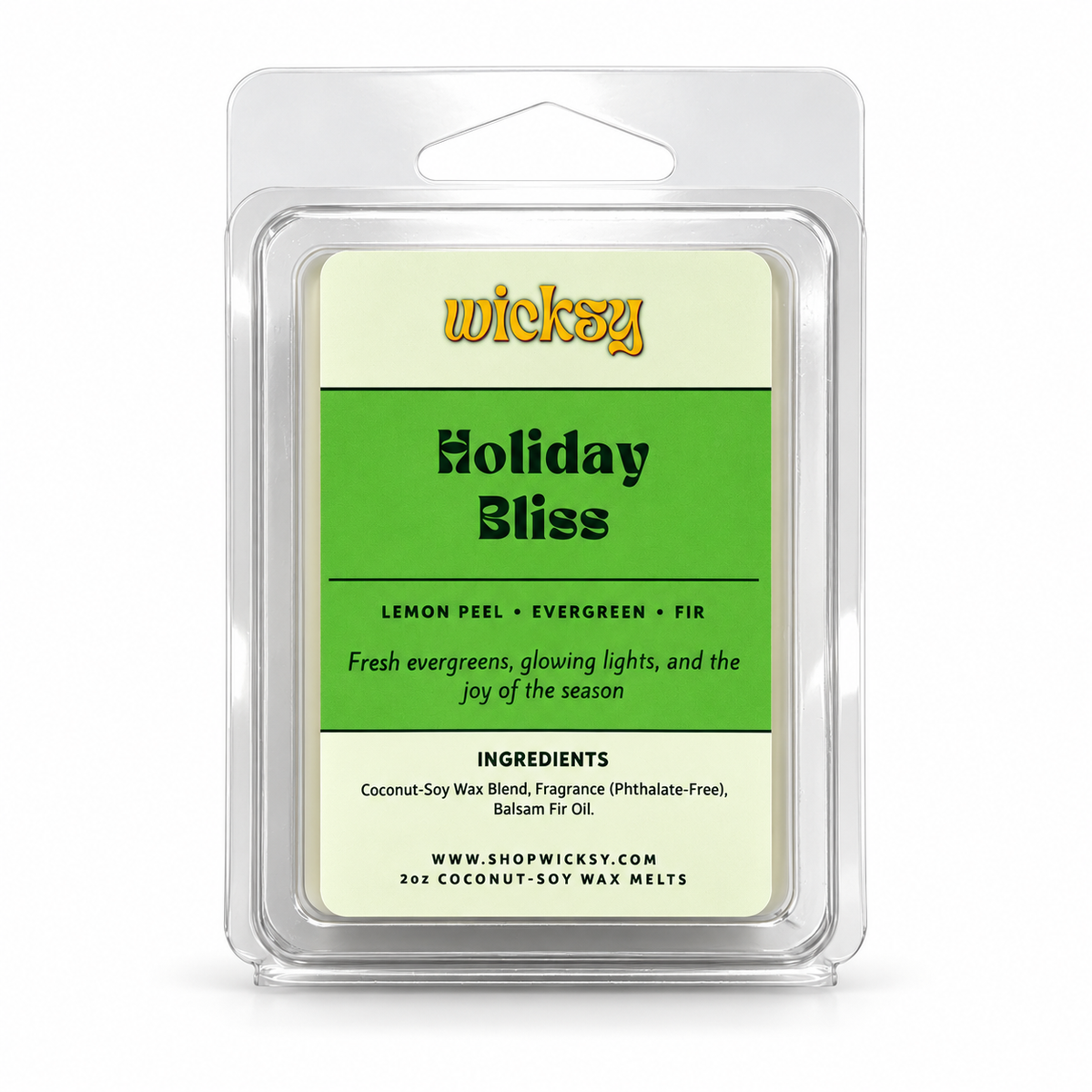 Holiday Bliss Wax Melt by Wicksy