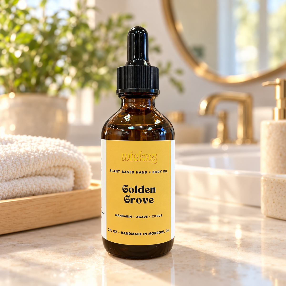 Golden Grove Hand & Body Oil by Wicksy, photo 5