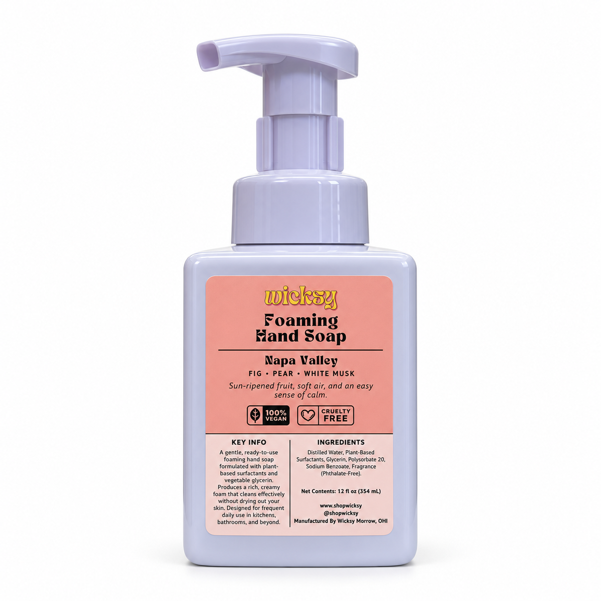 Napa Valley Foaming Hand Soap by Wicksy, photo 2