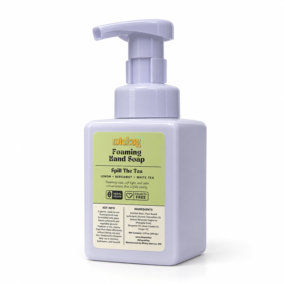Spill The Tea Foaming Hand Soap by Wicksy, photo 2