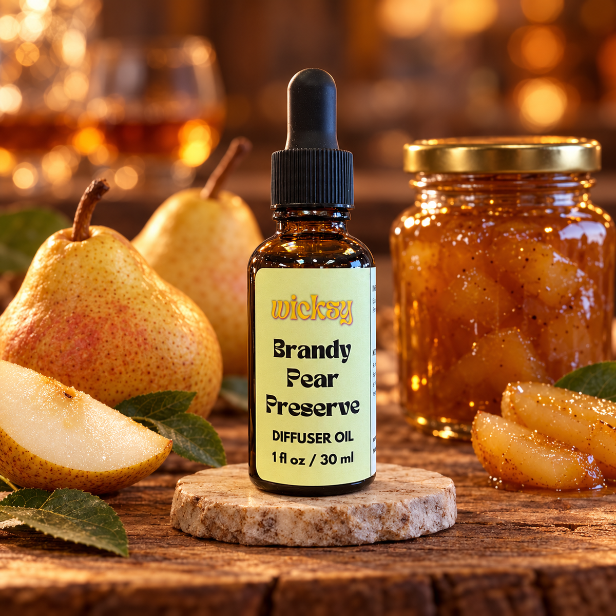 Brandy Pear Preserve Diffuser Oil by Wicksy, photo 3