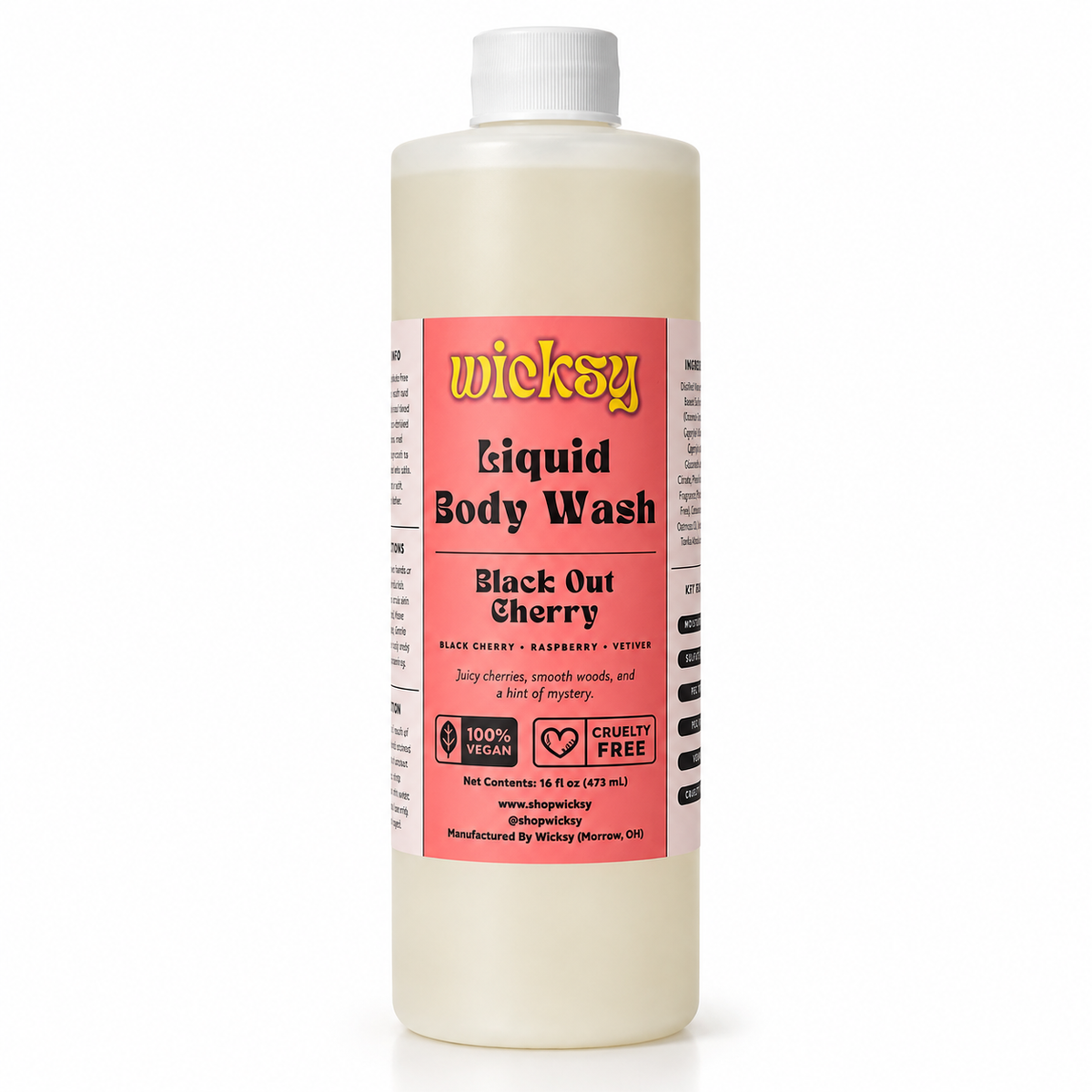 Black Out Cherry Body Wash by Wicksy