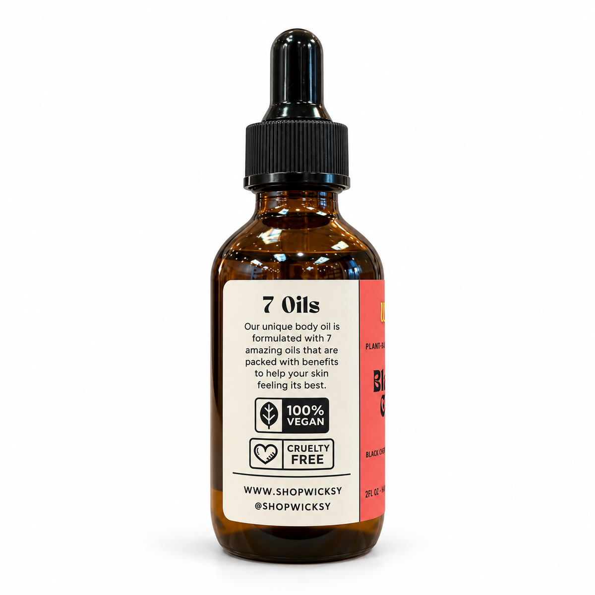 Black Out Cherry Hand & Body Oil by Wicksy, photo 2