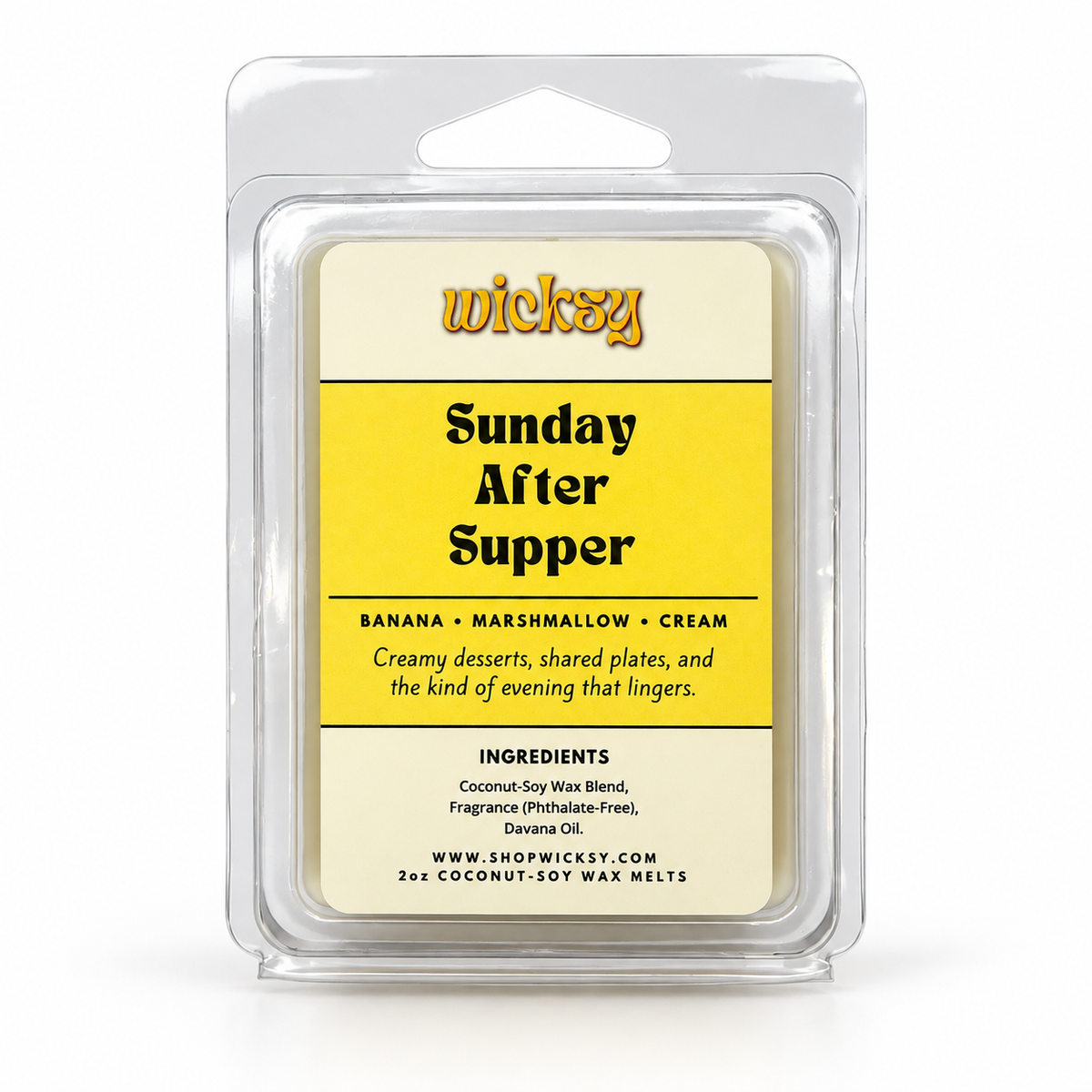 Sunday After Supper Wax Melt by Wicksy