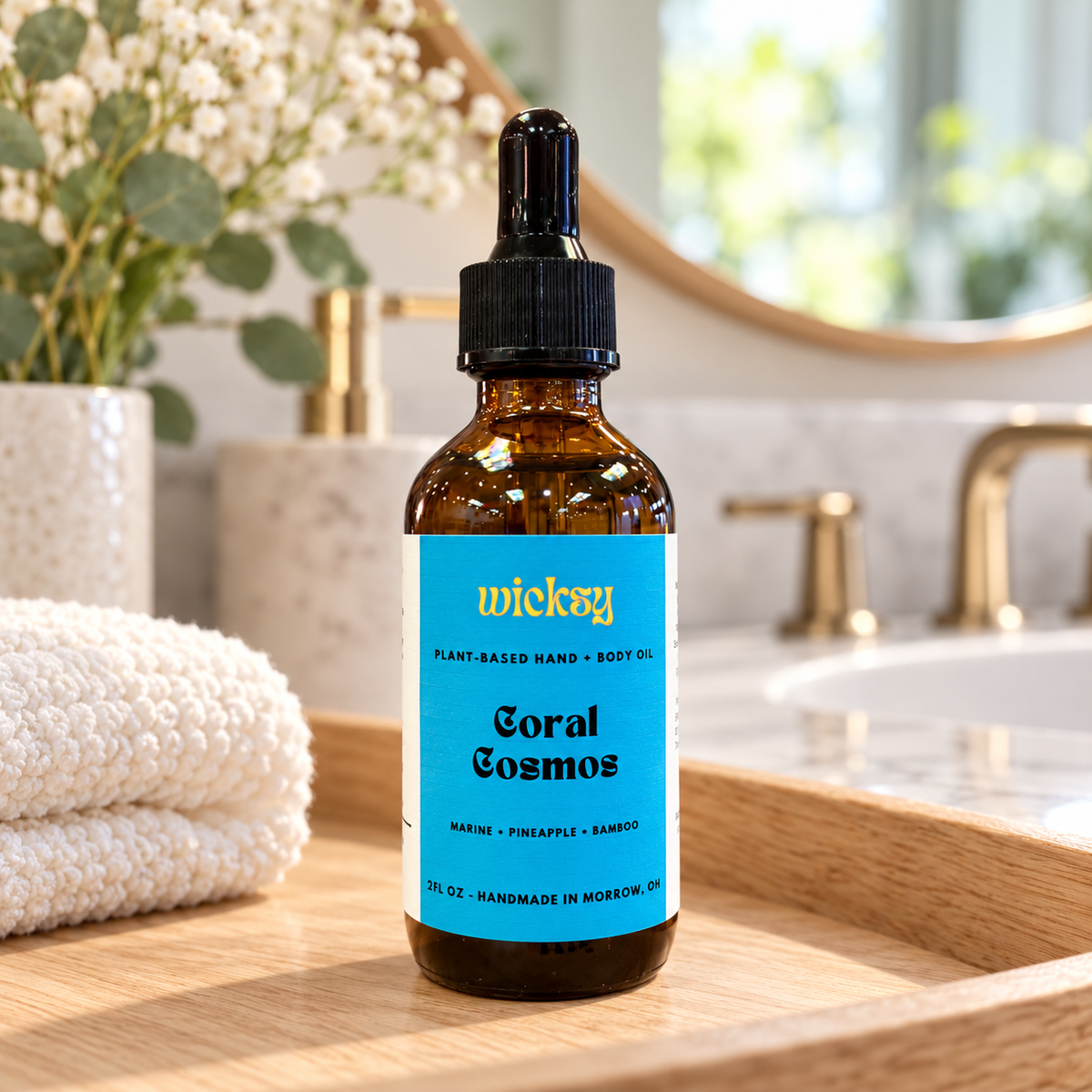 Coral Cosmos Hand & Body Oil by Wicksy, photo 5
