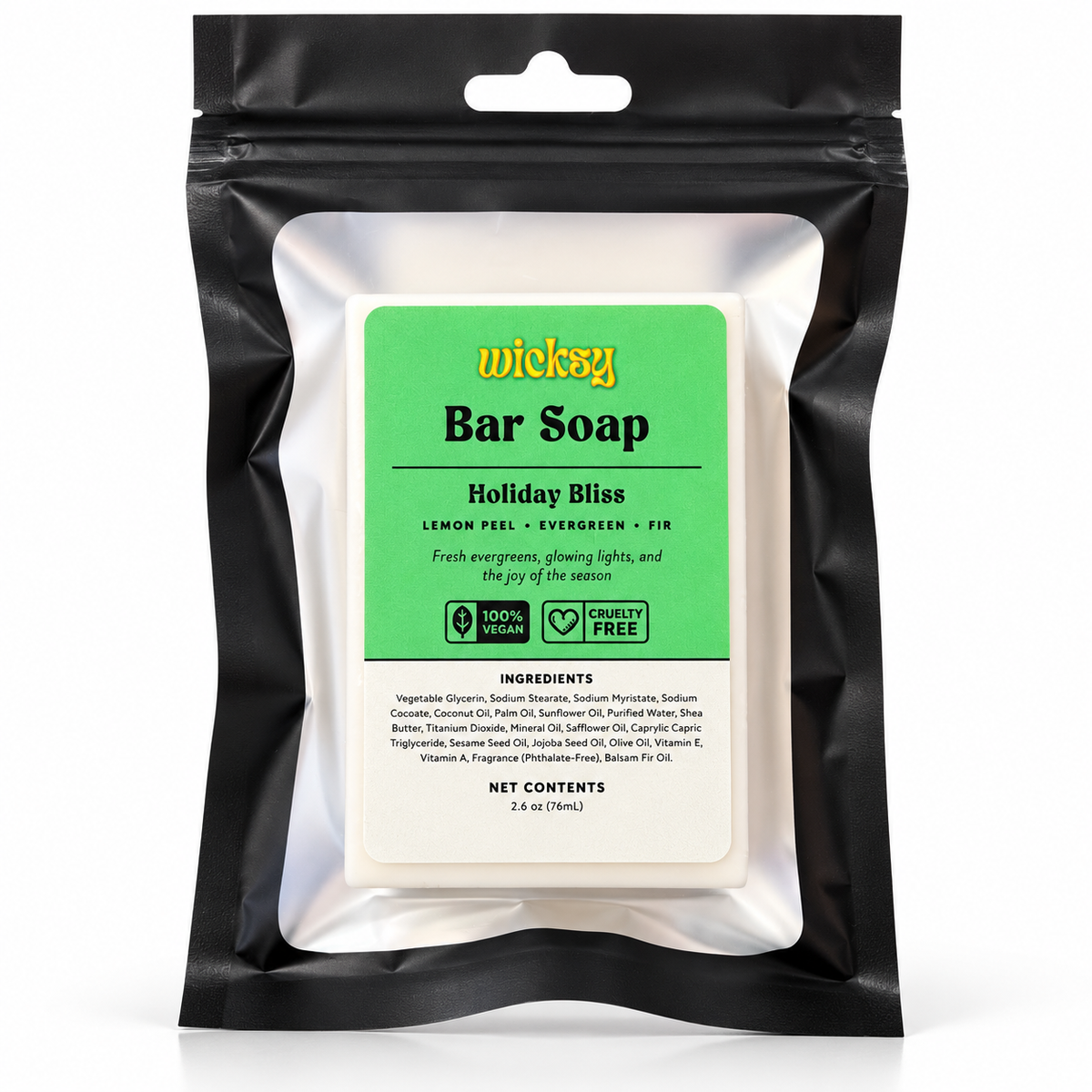 Holiday Bliss Bar Soap by Wicksy
