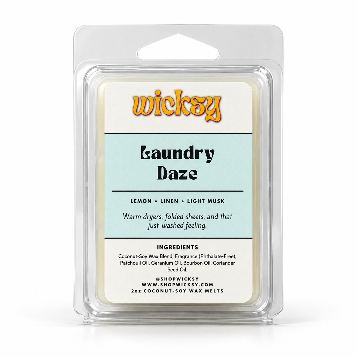 Laundry Daze Wax Melt by Wicksy, photo 2