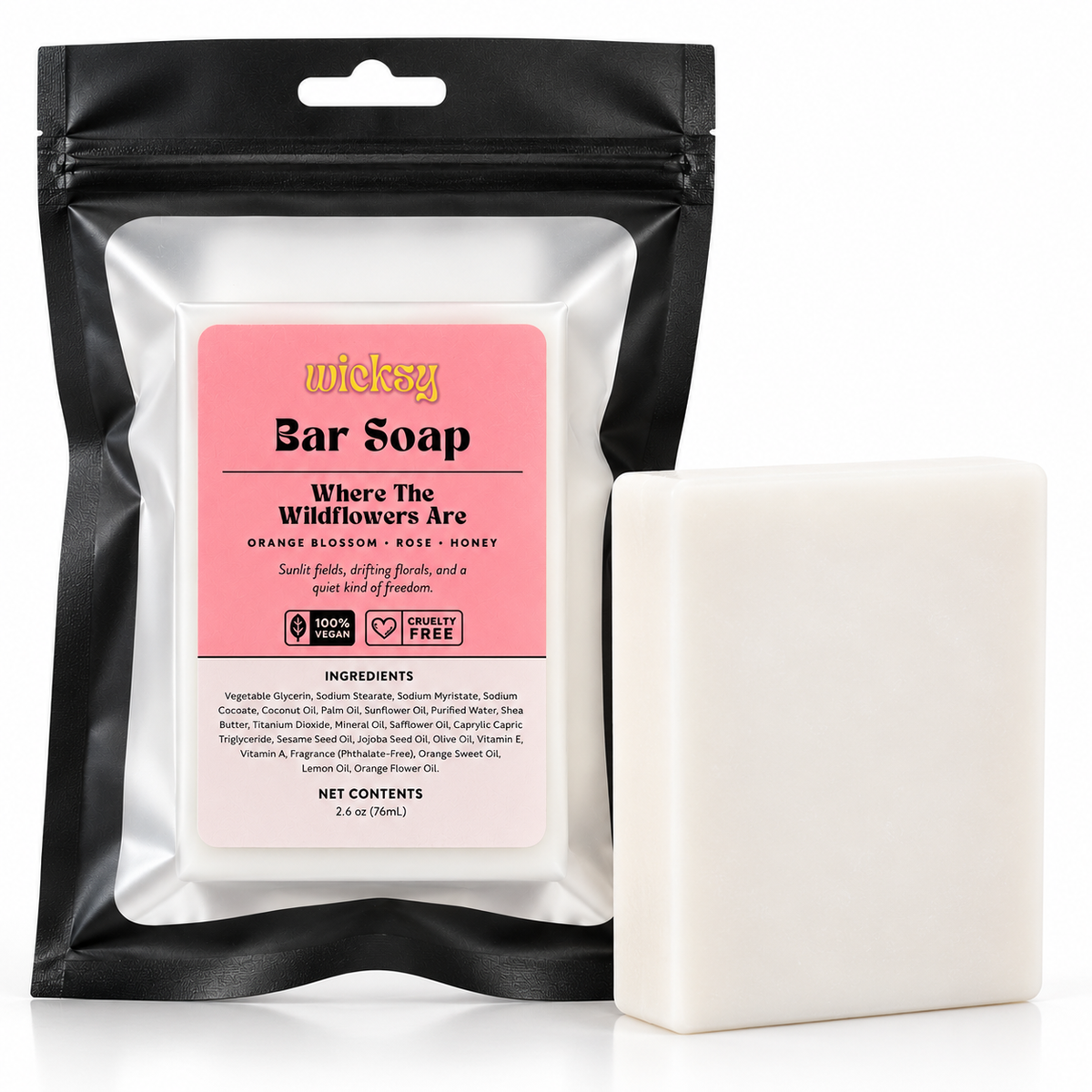 Where The Wildflowers Are Bar Soap by Wicksy, photo 2