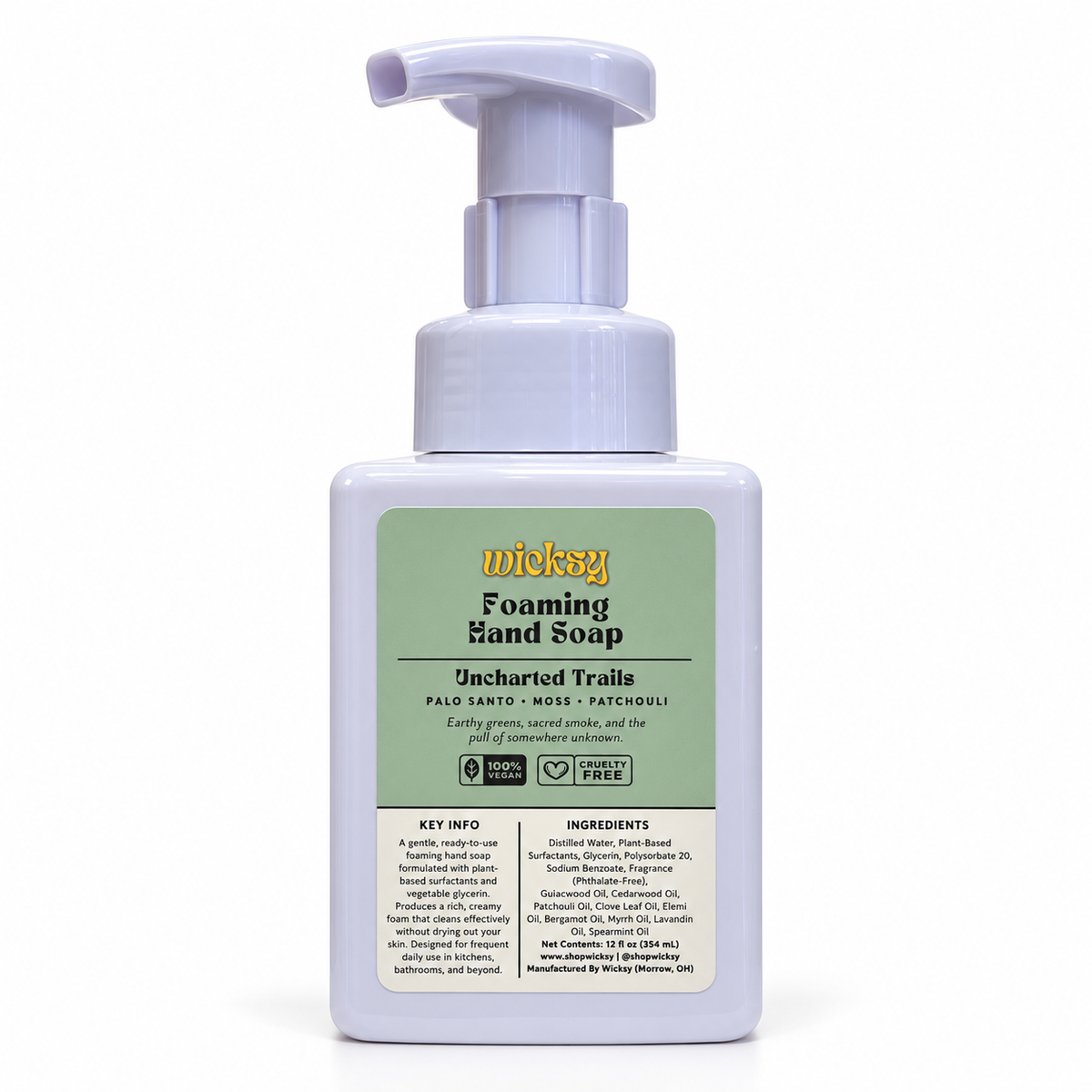 Uncharted Trails Foaming Hand Soap by Wicksy