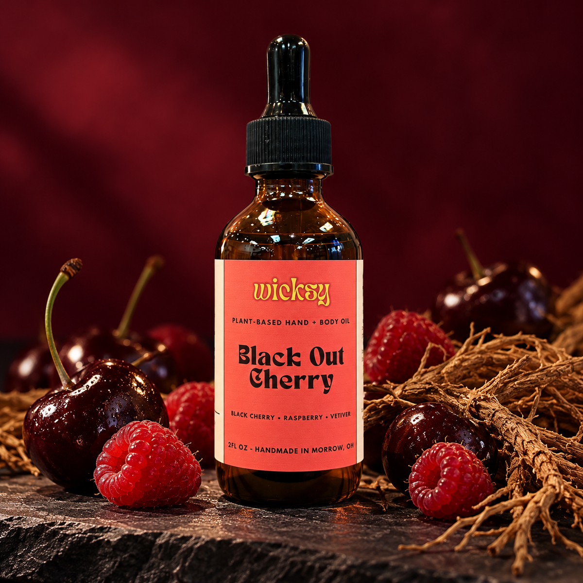 Black Out Cherry Hand & Body Oil by Wicksy, photo 4