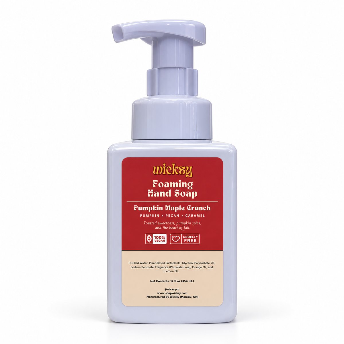 Pumpkin Maple Crunch Foaming Hand Soap by Wicksy, photo 2