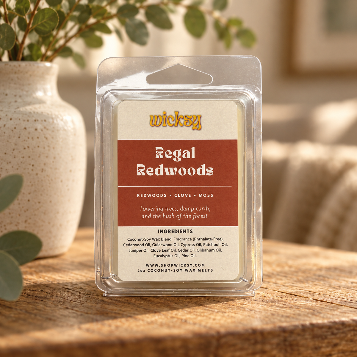 Regal Redwoods Wax Melt by Wicksy, photo 3