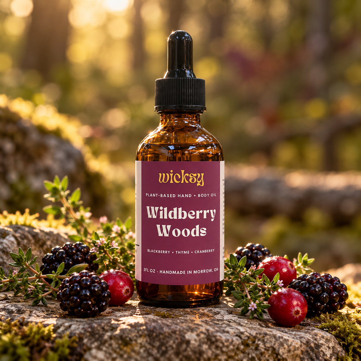 Wildberry Woods Hand & Body Oil by Wicksy, photo 4