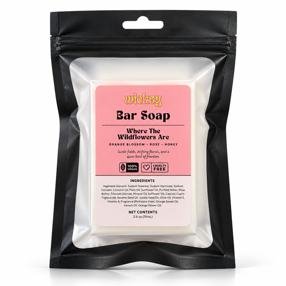 Where The Wildflowers Are Bar Soap by Wicksy