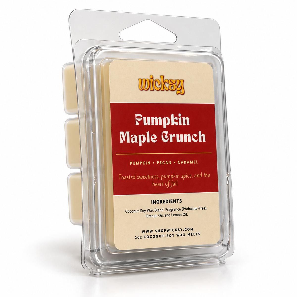 Pumpkin Maple Crunch Wax Melt by Wicksy, photo 2