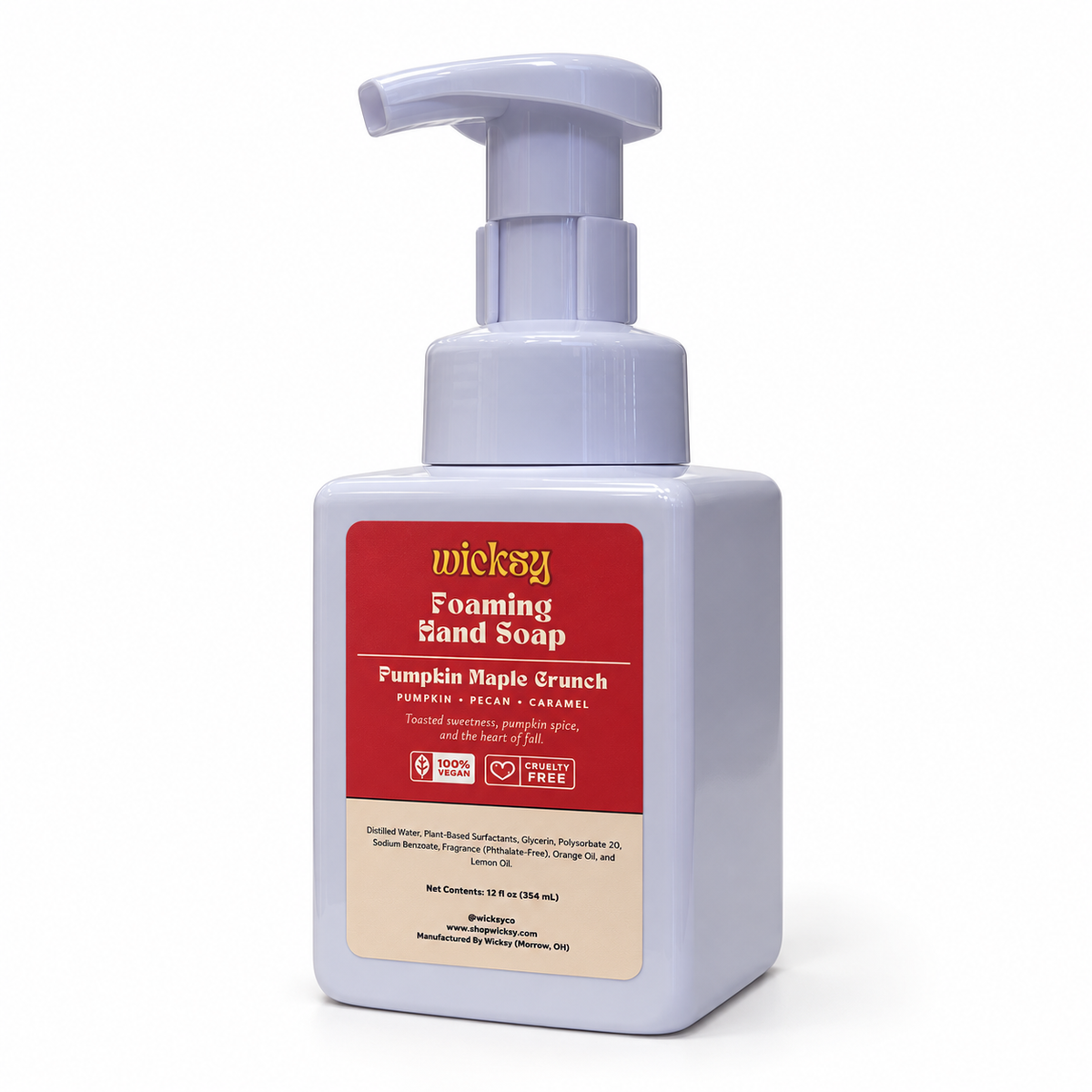 Pumpkin Maple Crunch Foaming Hand Soap by Wicksy