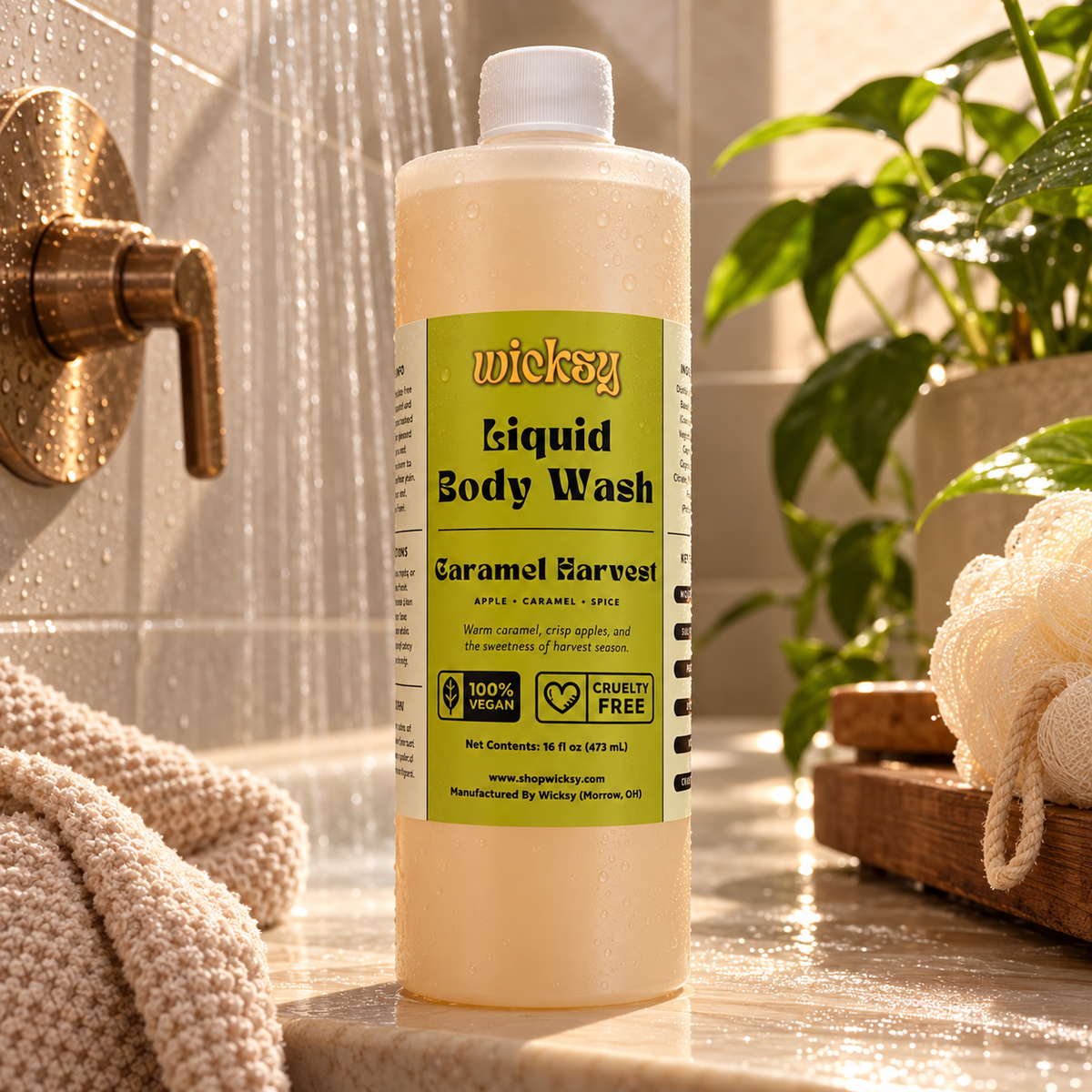 Caramel Harvest Body Wash by Wicksy, photo 4