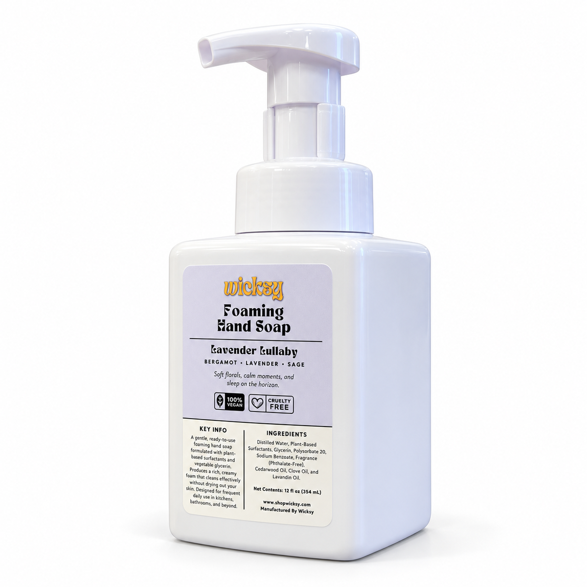 Lavender Lullaby Foaming Hand Soap by Wicksy, photo 2