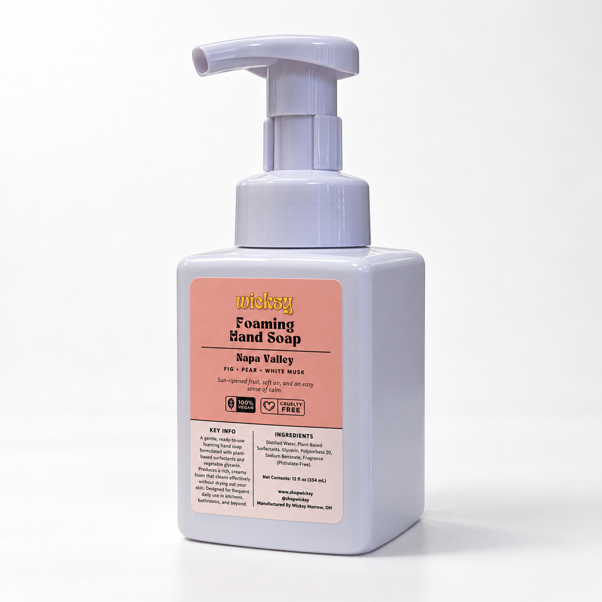 Napa Valley Foaming Hand Soap by Wicksy