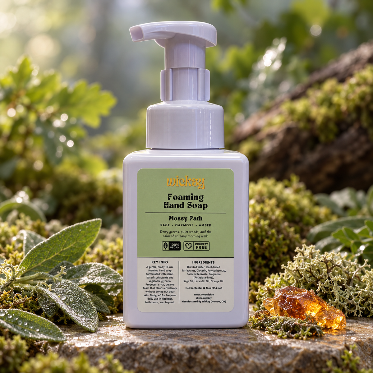 Mossy Path Foaming Hand Soap by Wicksy, photo 3