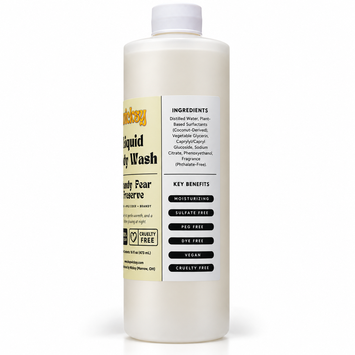 Brandy Pear Preserve Body Wash by Wicksy, photo 3