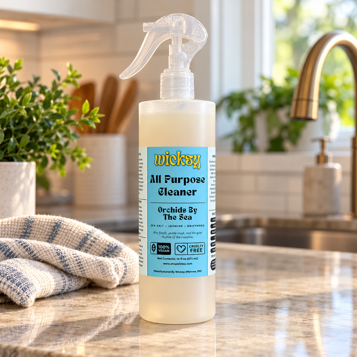 Orchids By The Sea All Purpose Cleaner by Wicksy, photo 4