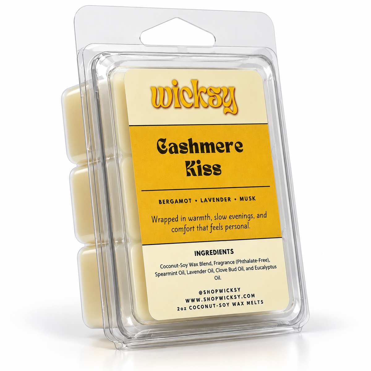 Cashmere Kiss Wax Melt by Wicksy, photo 2