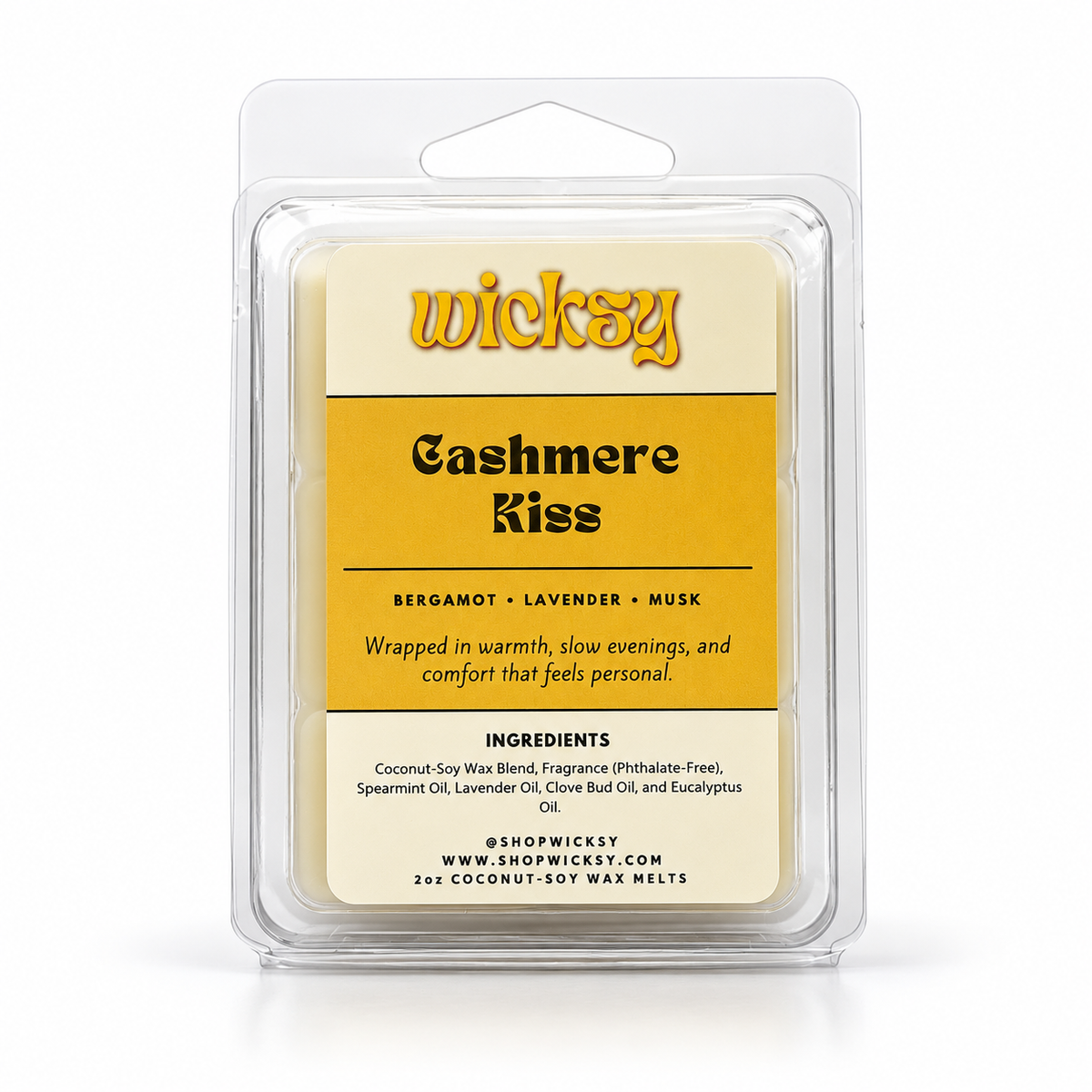 Cashmere Kiss Wax Melt by Wicksy