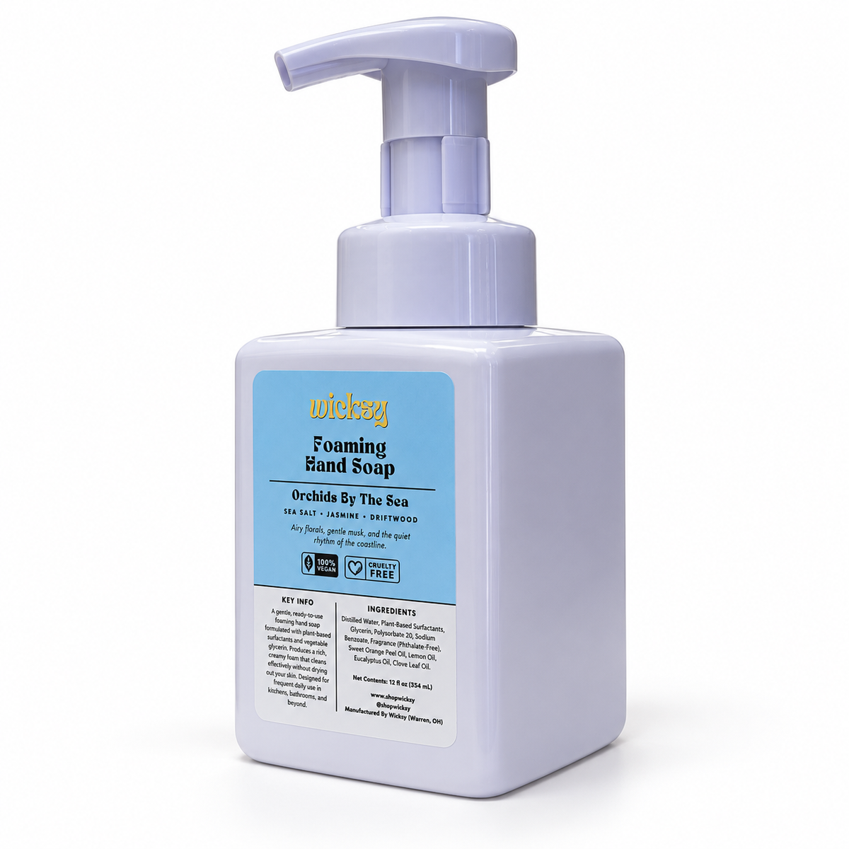Orchids By The Sea Foaming Hand Soap by Wicksy, photo 2