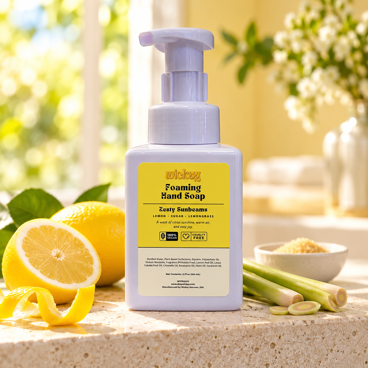 Zesty Sunbeams Foaming Hand Soap by Wicksy, photo 3