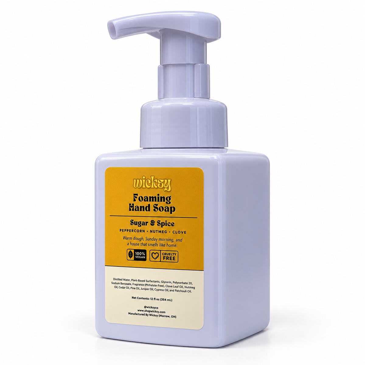 Sugar & Spice Foaming Hand Soap by Wicksy