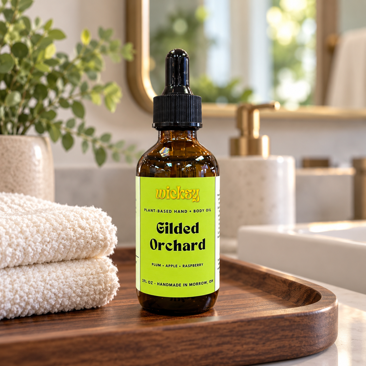 Gilded Orchard Hand & Body Oil by Wicksy, photo 5