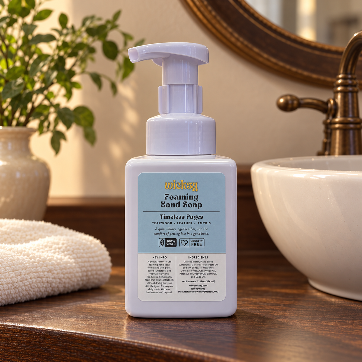 Timeless Pages Foaming Hand Soap by Wicksy, photo 3