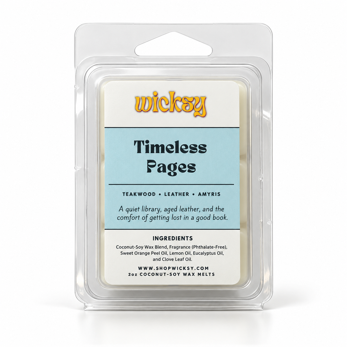 Timeless Pages Wax Melt by Wicksy