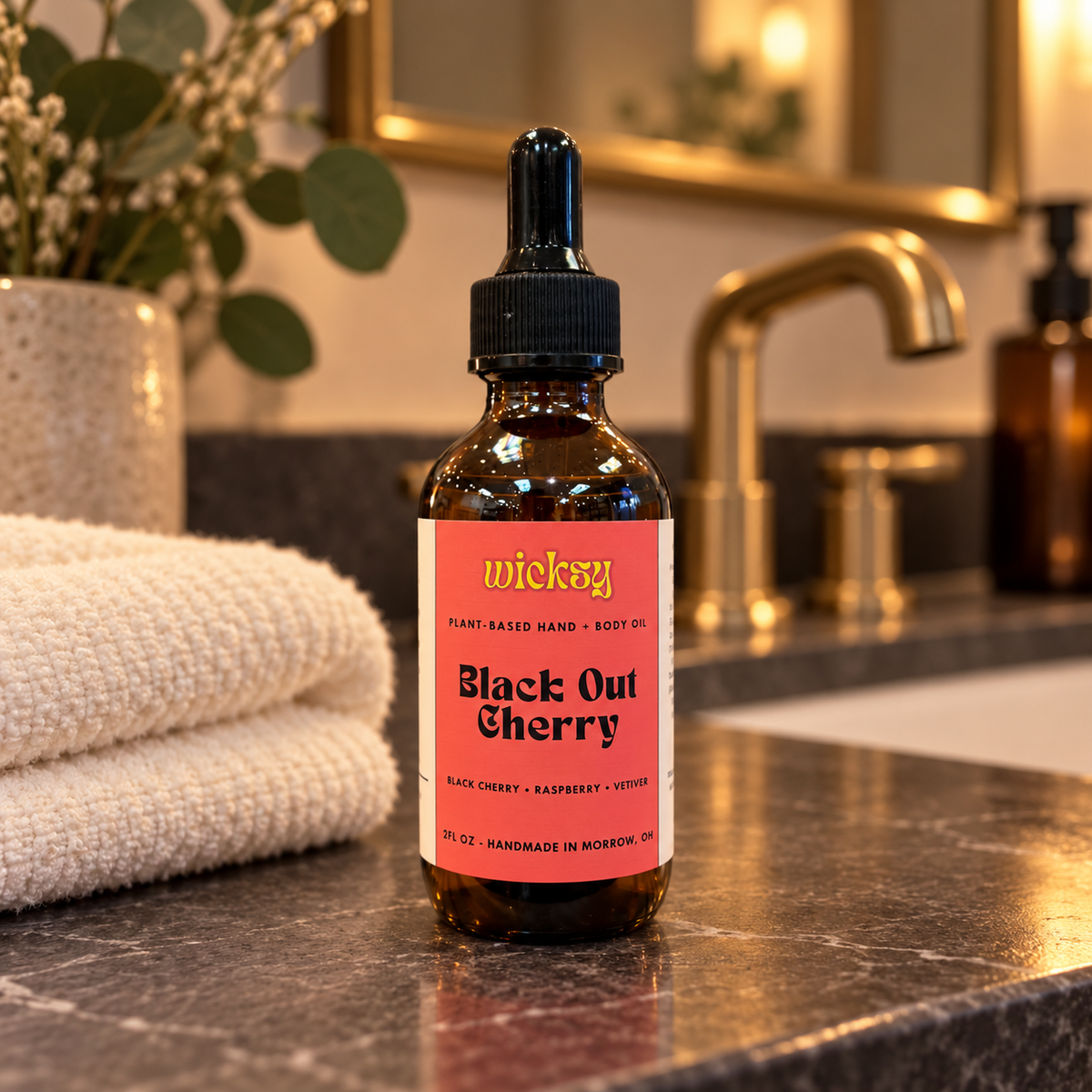 Black Out Cherry Hand & Body Oil by Wicksy, photo 5