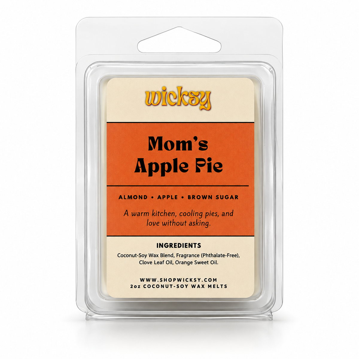 Mom's Apple Pie Wax Melt by Wicksy, photo 2