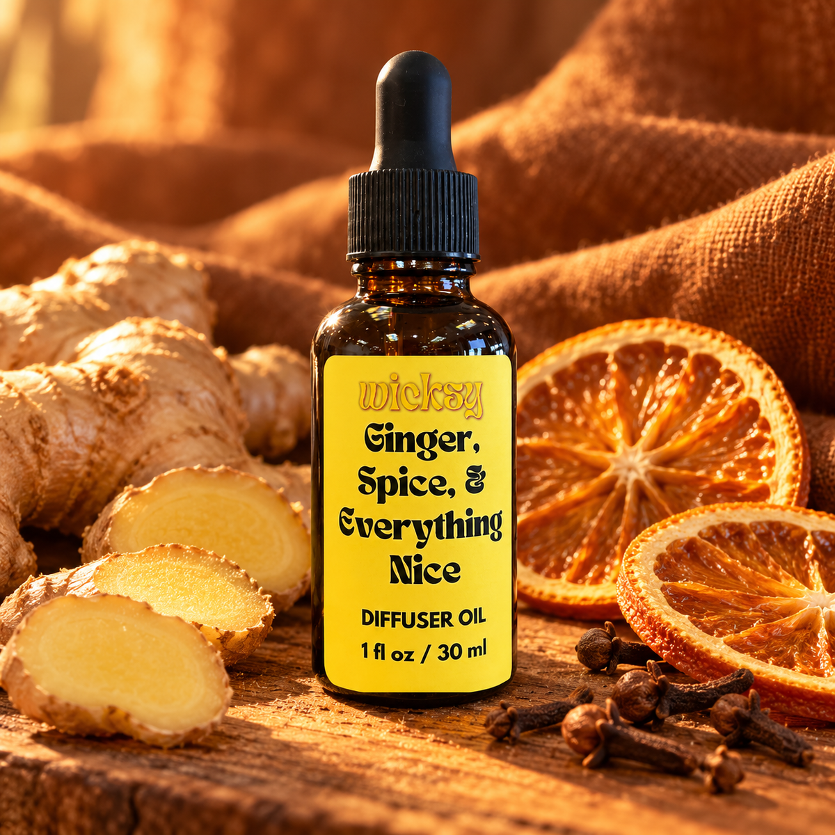 Ginger, Spice, & Everything Nice Diffuser Oil by Wicksy, photo 2