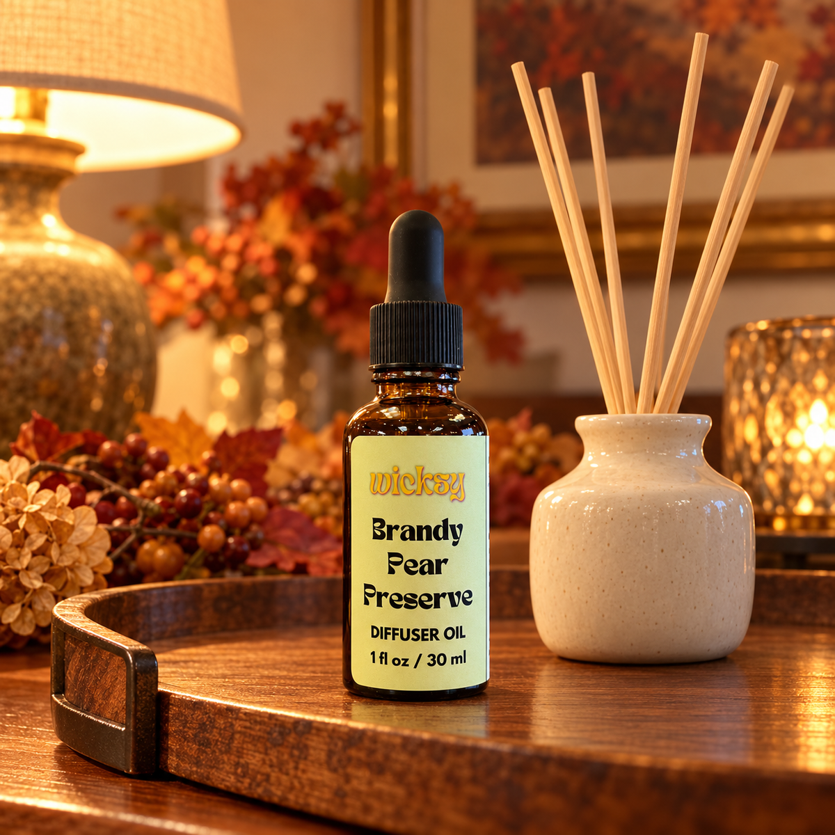 Brandy Pear Preserve Diffuser Oil by Wicksy, photo 4