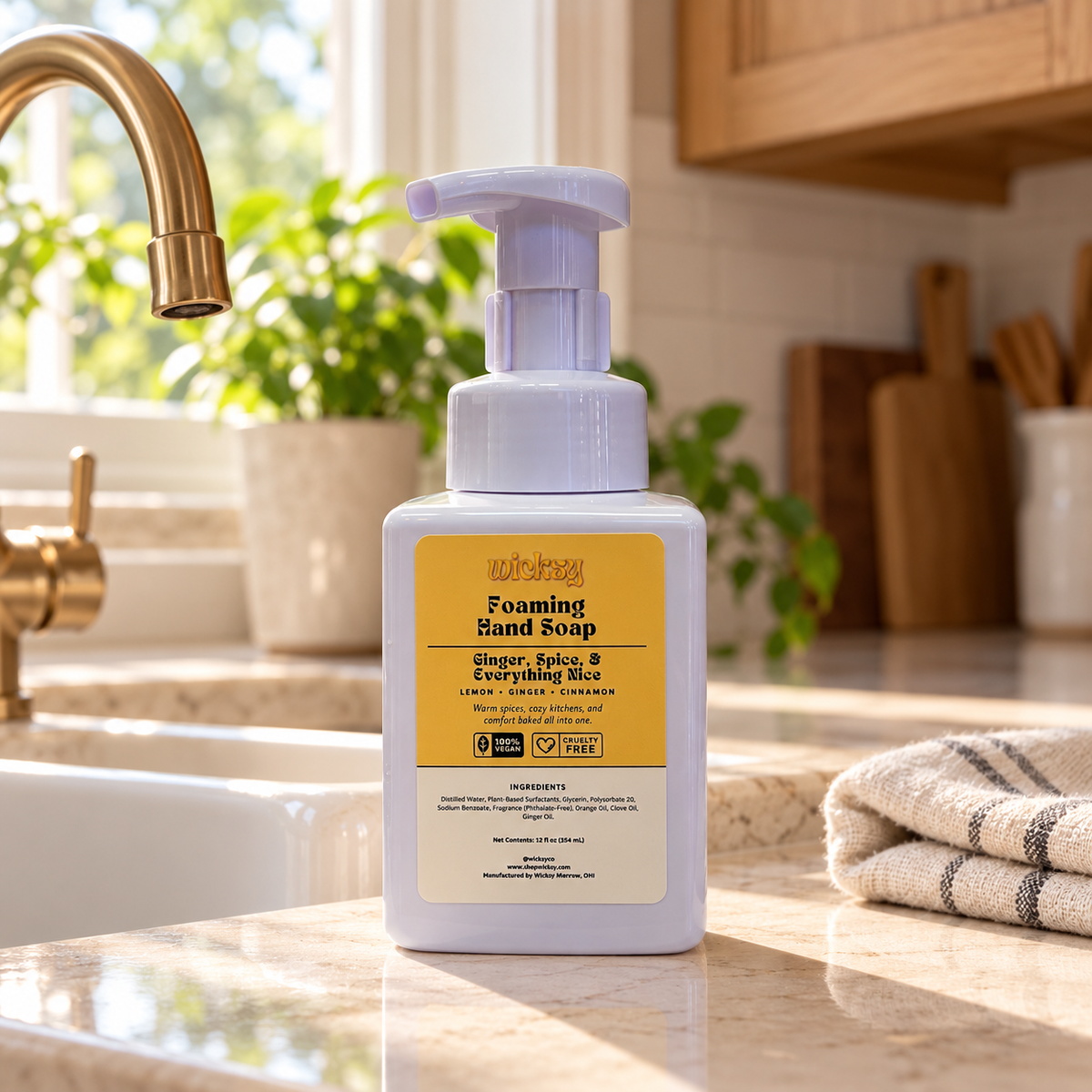 Ginger, Spice, & Everything Nice Foaming Hand Soap by Wicksy, photo 3