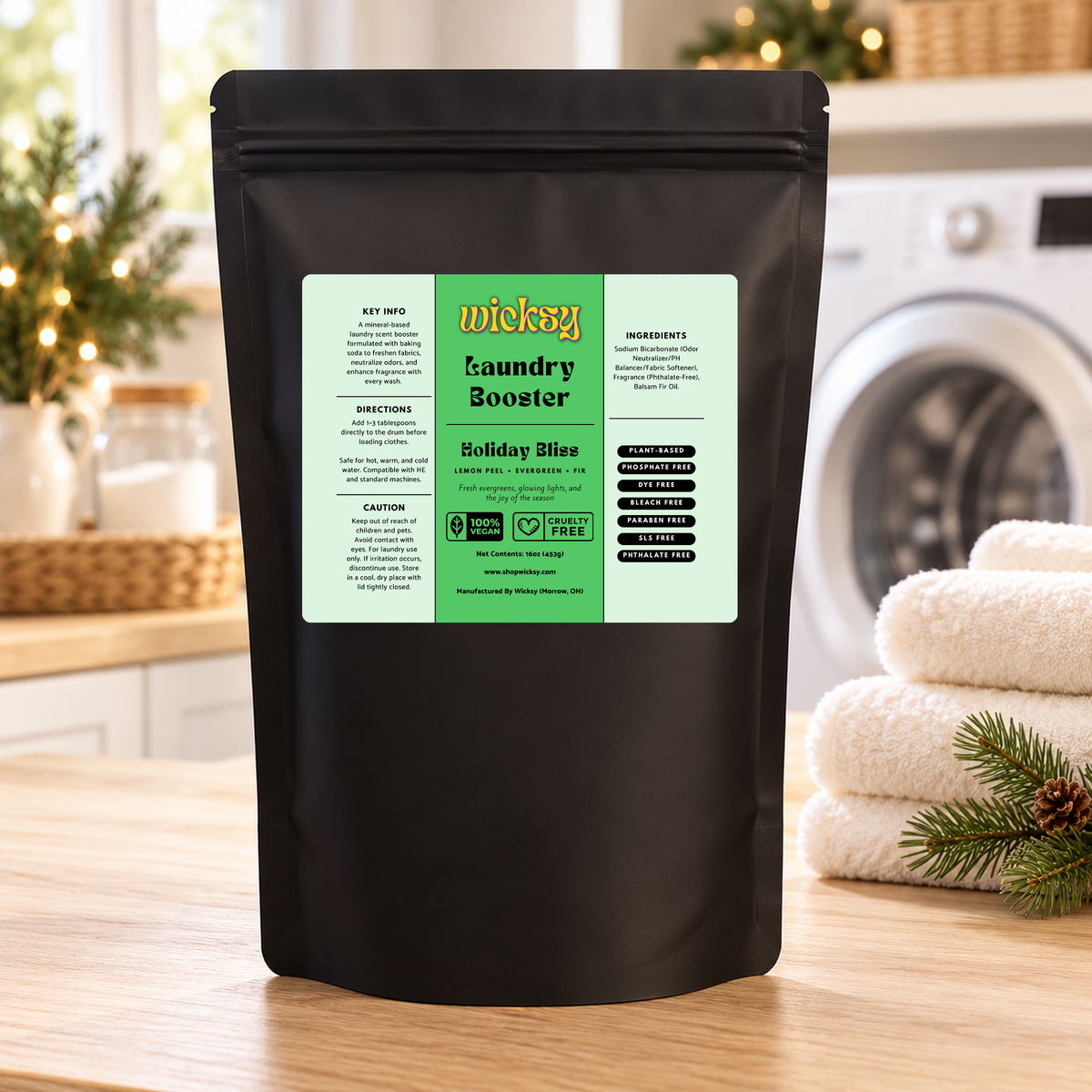 Holiday Bliss Laundry Scent Booster by Wicksy, photo 2