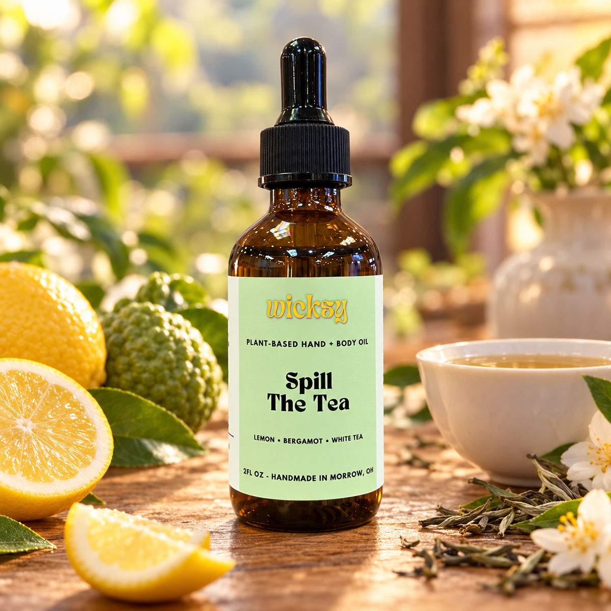 Spill The Tea Hand & Body Oil by Wicksy, photo 4