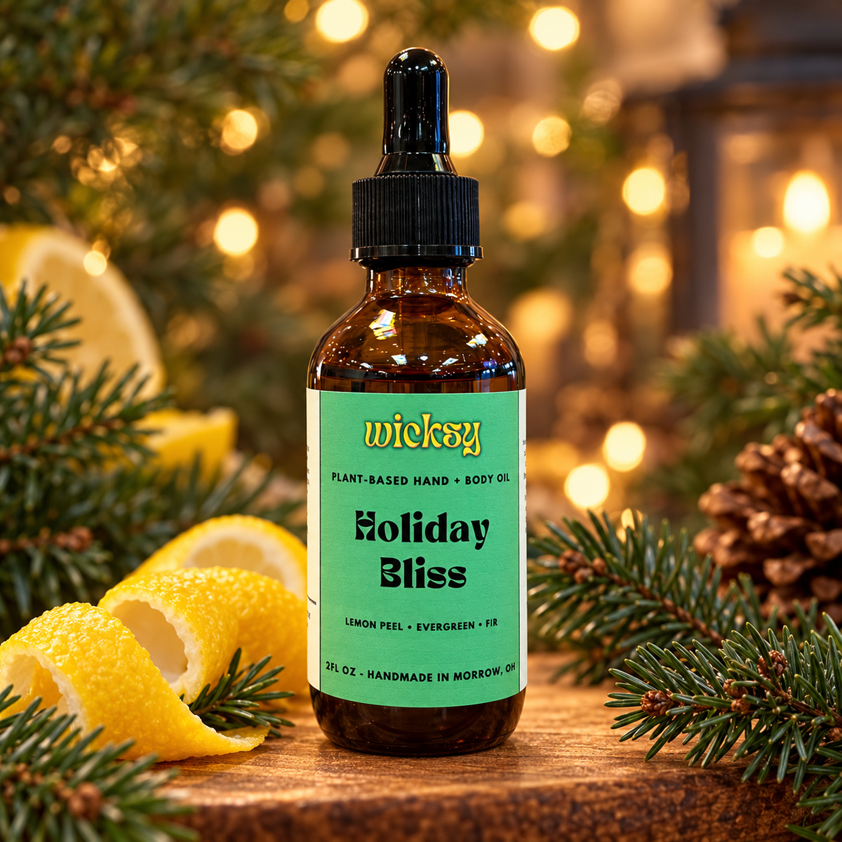 Holiday Bliss Hand & Body Oil by Wicksy, photo 4