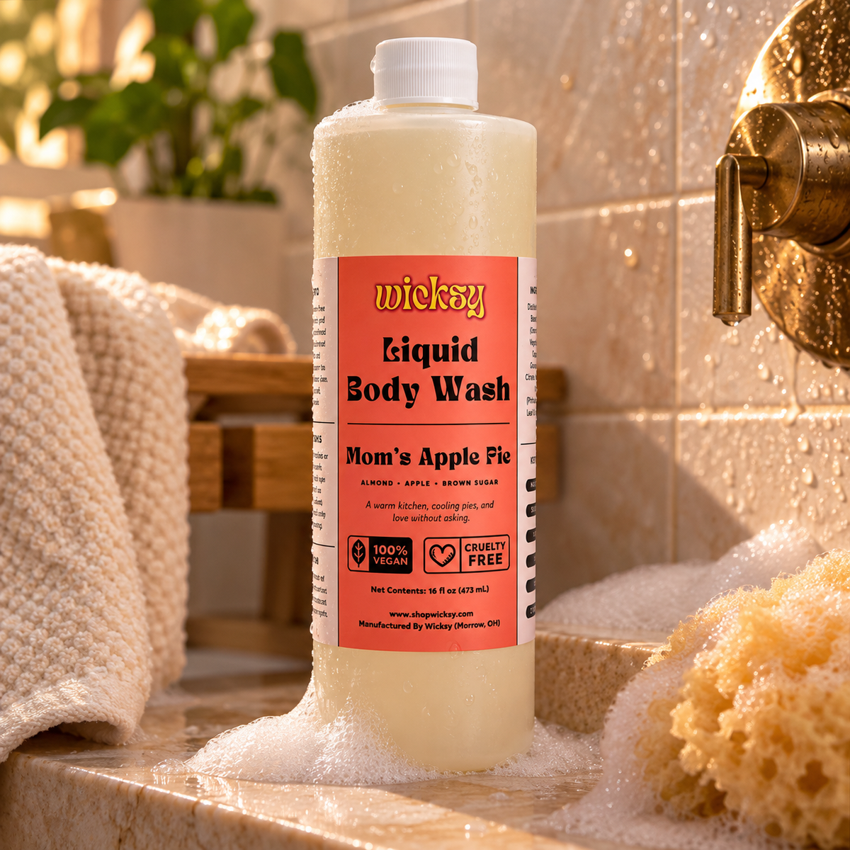Mom's Apple Pie Body Wash by Wicksy, photo 4